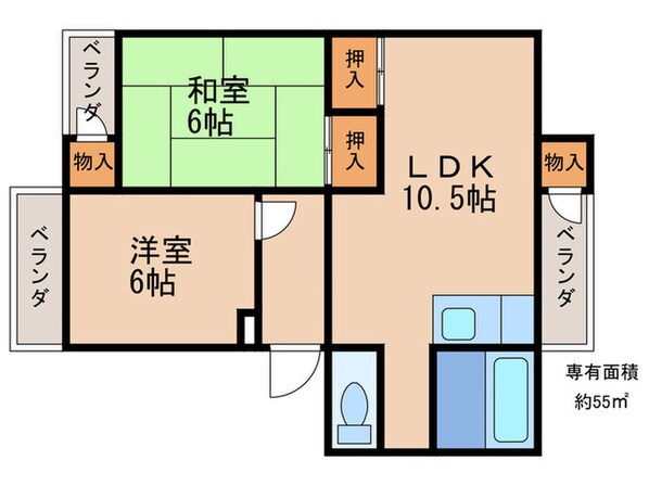 馬場ビルの物件間取画像